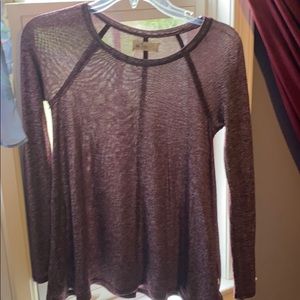 Maroon long sleeve shirt